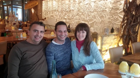 Enjoying Berlin with friends